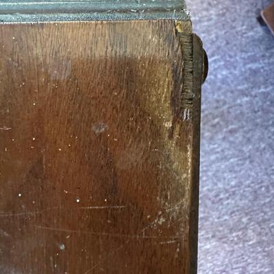 Vintage Humidor Smoking Stand with Copper Lining
