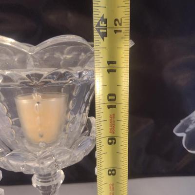 Pair of Vintage Fairy Lamp Candle Holders