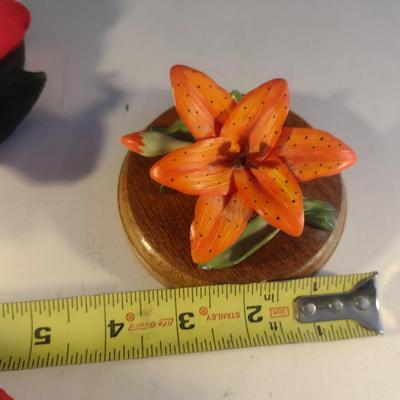 Collection of Flower Figurines- Italian Capodimonte and Georgian