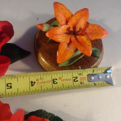 Collection of Flower Figurines- Italian Capodimonte and Georgian