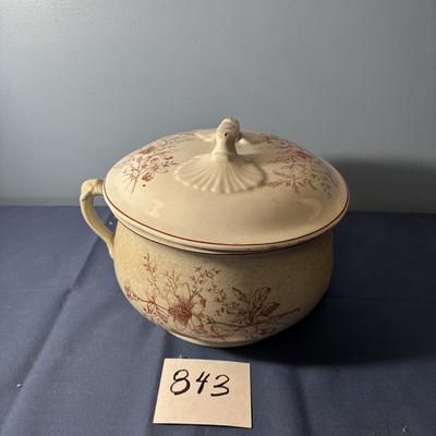 Vintage J.W. & Son Stone China Chamber Pot
