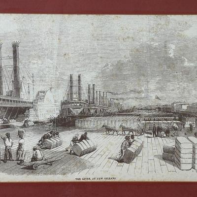“The Levee at New Orleans” Framed Print