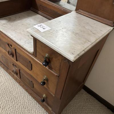 Vintage Victorian Marble Top Dresser