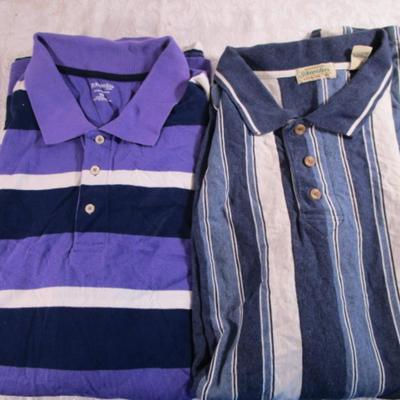 2 men's polo shirts 4XLT