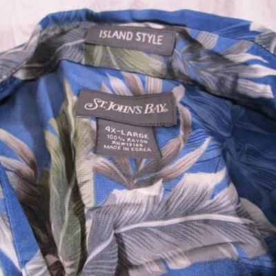 2 men's Hawaiian shirts 4XL