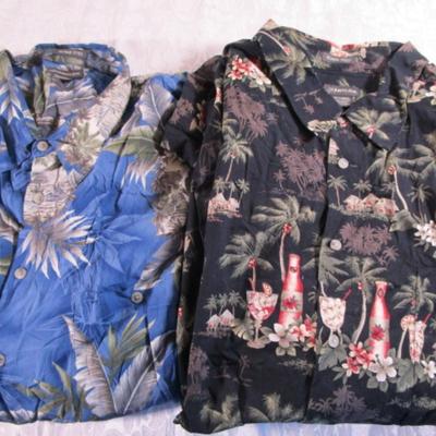 2 men's Hawaiian shirts 4XL
