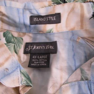 2 men's Hawaiian shirts 4XL