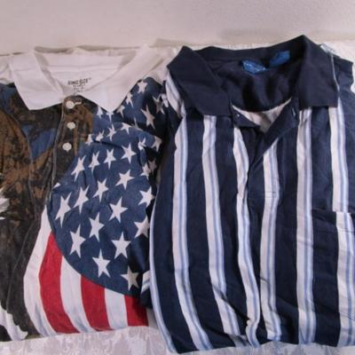 2 men's polo shirts 4XLT