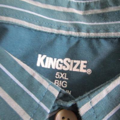 2 King Size brand button-down shirts 5XL