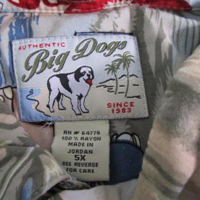 2 Big Dog Hawaiian shirts 5XL