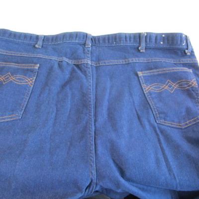 1 pr denim jeans, 48 Stout (inseam measures 32")