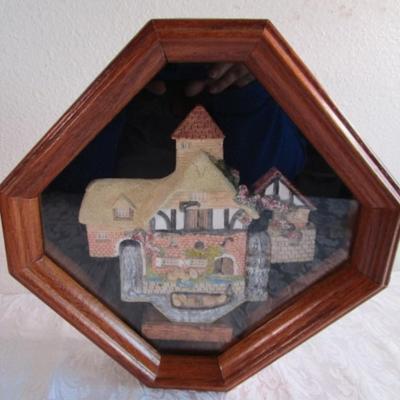 David Winter Collector's Guild plaque in shadow box