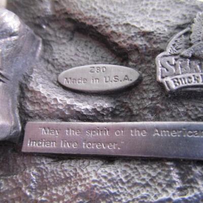 Siskiyou Buffalo belt buckle arrow, shaped