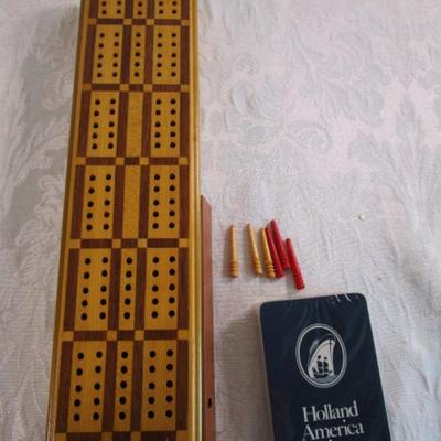 Inlaid Vintage Cribbage game