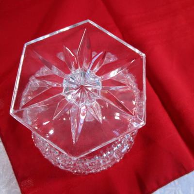 Crystal footed compote bowl