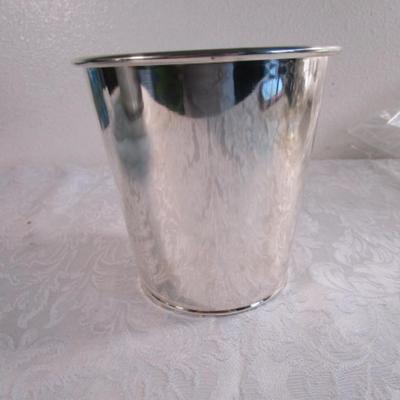 Silver-plated sauce dish & plate, silver-plated bucket
