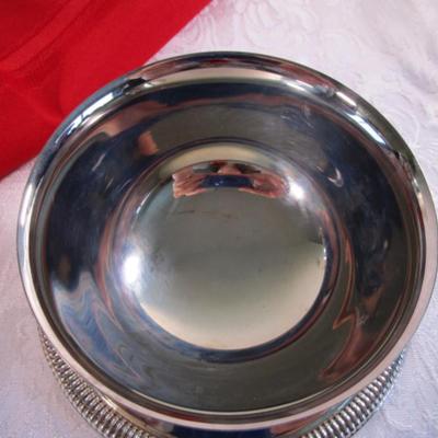 Silver-plated sauce dish & plate, silver-plated bucket