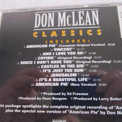 1 Jimmy Buffett, 1 Elton John, 1 Don McLean Classics CDs