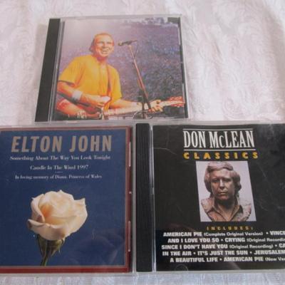 1 Jimmy Buffett, 1 Elton John, 1 Don McLean Classics CDs