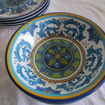 Brand New Certified International Melamine "Luca" dinnerware set