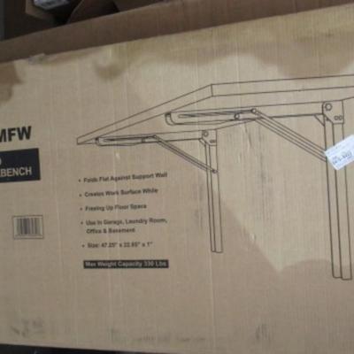 New in box, Wall-mounted folding workbench