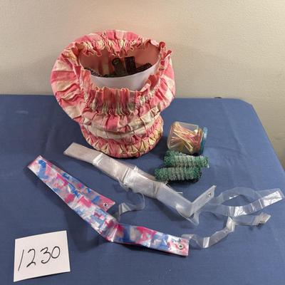 Vintage Curlers and Rain Hats