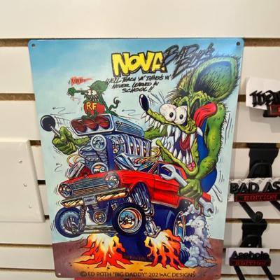 A DIFFERENT SORT OF EMBLEMS AND A COUPLE RAT FINK SIGNS