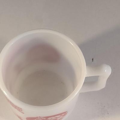 Vintage Ranger Joe Milk Glass Hazel Atlas Mini Ranch Mug