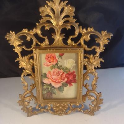 Vintage Ornate Metal Picture Frame