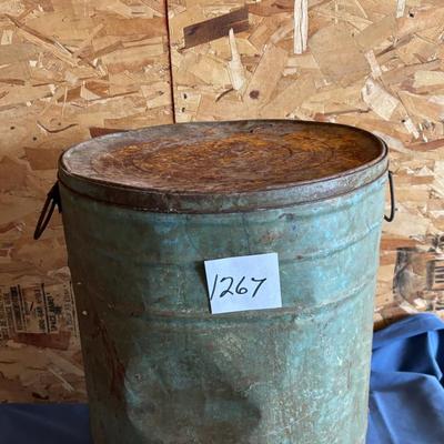 Vintage Metal Barrel