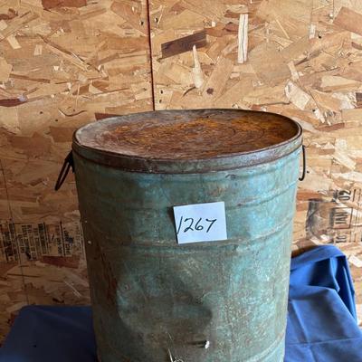 Vintage Metal Barrel
