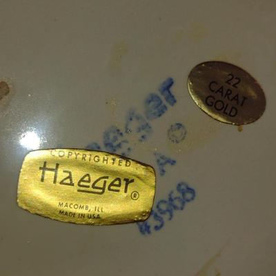 Collection of Gilded Home Decor- Haeger and Weeping Bright Gold