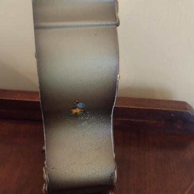Vintage Schmid Wind-up Chiming Clock with Key and Shelf