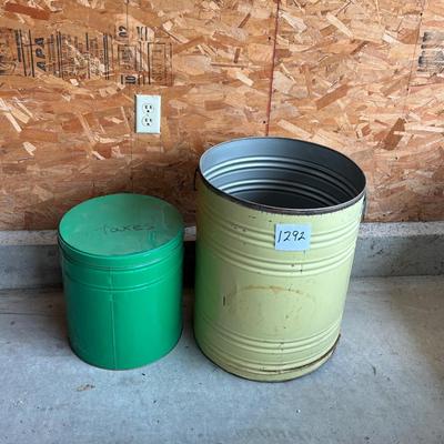 Vintage Metal Barrels