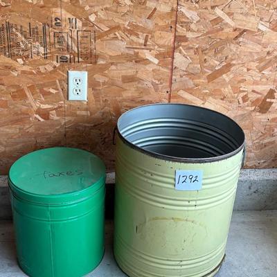 Vintage Metal Barrels