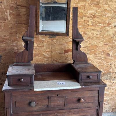 Vintage Marble Top Dresser