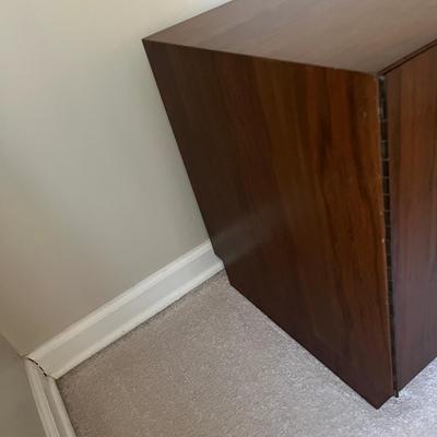 MCM Style Cabinet & Metal Table Lamp (PB-MG)