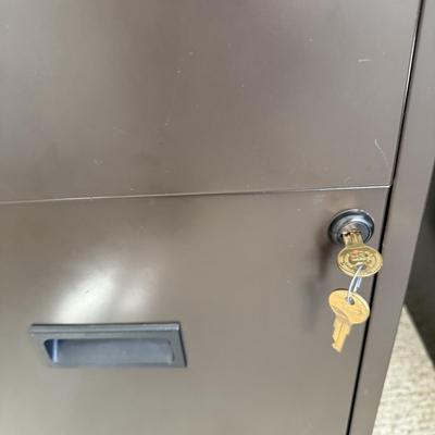 Two Metal File Cabinets (O-BM)