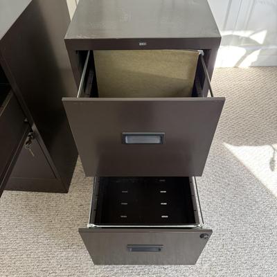 Two Metal File Cabinets (O-BM)