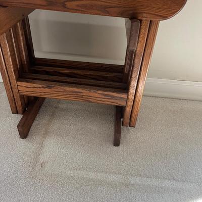 Solid Wood TV Trays with Stand (PB-MG)