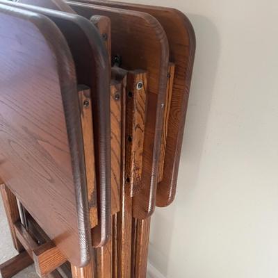 Solid Wood TV Trays with Stand (PB-MG)
