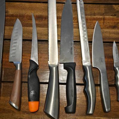 Knives and Sharpener Lot