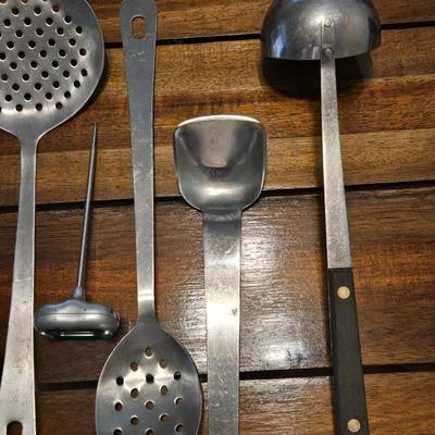 Stainless Kitchen Utensils Lot