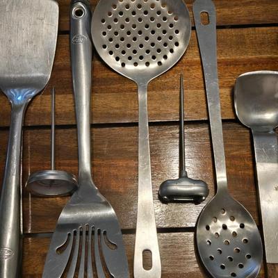 Stainless Kitchen Utensils Lot