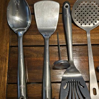 Stainless Kitchen Utensils Lot