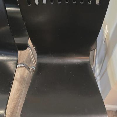 Vintage Mid Century Style Black Chairs