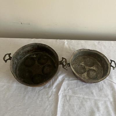 Trio Of Copper Egg/Escargot Pans (PB-MG)