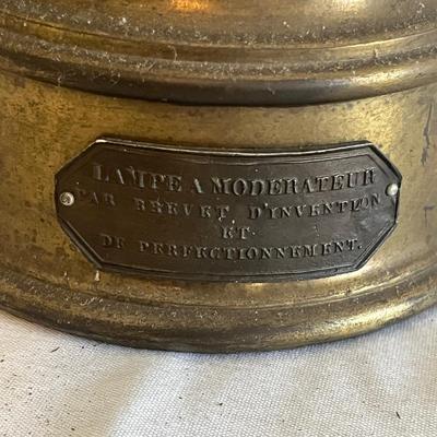 Lampe A Moderateur Brass & Bronze Table Lamp (PB-MG)
