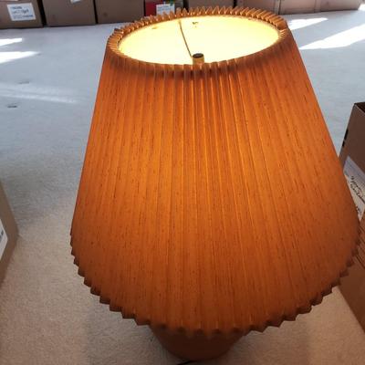 Terra Cotta Colored Ceramic Lamp (LR-EL)