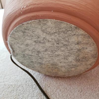 Terra Cotta Colored Ceramic Lamp (LR-EL)